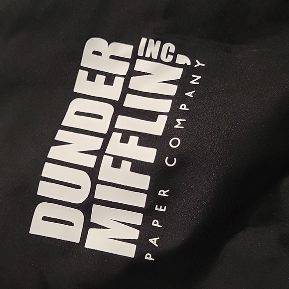 Dunder Mifflin windbreaker NWOT The Office Rabies Awareness - Picture 4 of 5